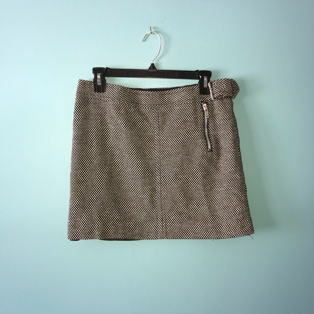 Tommy Hilfiger Side Zip And Belt Mini Skirt 10P